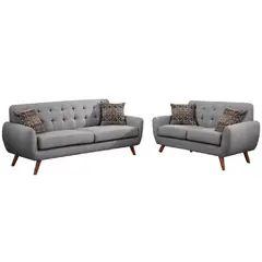 ALTO HOGAR - Juego de Sala Vintage 3 2 Alfred Gris