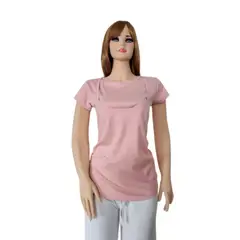 GENERICO - Polo Lactancia Bethestar Manga Corta doble Cuello Rosado.