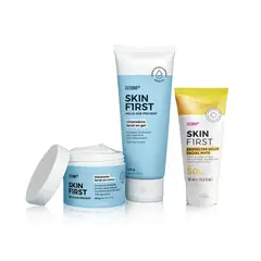CYZONE - Kit Facial Skin First Limpiador con Hidratante y Protector Solar
