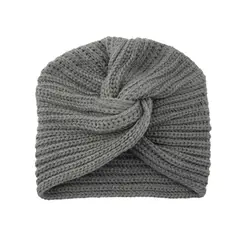 KAST PE - Turbante mujer beanie gorro tejido - Gris