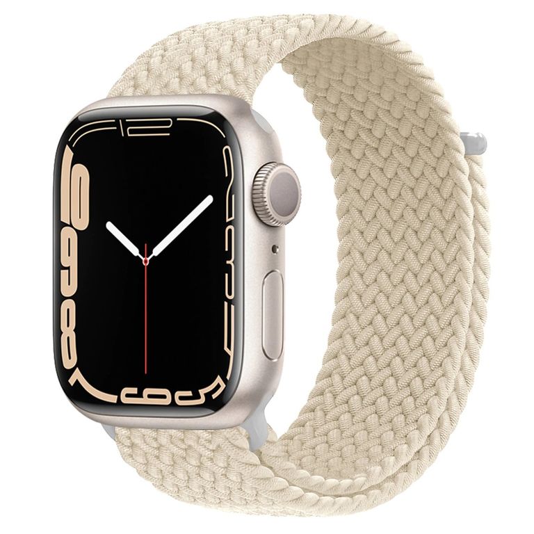 Correa Nylon Trenzado - APPLE WATCH 42mm - 44mm - 45mm - 49mm - Crema