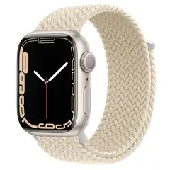 GENERICO - Correa Nylon Trenzado - APPLE WATCH 42mm - 44mm - 45mm - 49mm - Crema