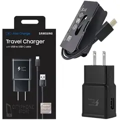 Cargador De Carga Rapida Adaptador Usb-C Galaxy A20 A30 A50 Negro