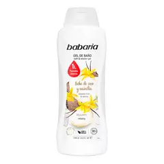 BABARIA - Gel de Baño Leche de Coco y Vainilla 1 Litro