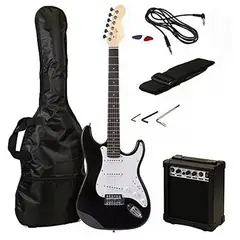GENERICO - Guitarra eléctrica pack amplificador accesorios - negro