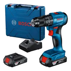 BOSCH - Taladro Percutor GSB 185-LI Brushless + 2 Bat 2.0 Ah + Maletín