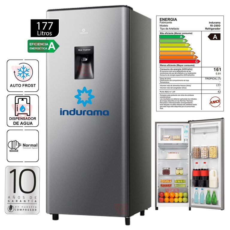 Refrigeradora RI-289D 177 litros