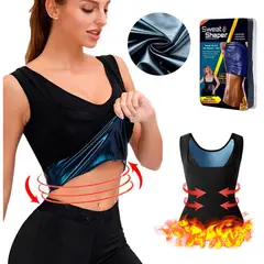 GENERICO - Camiseta reductora para mujer - sweat shaper