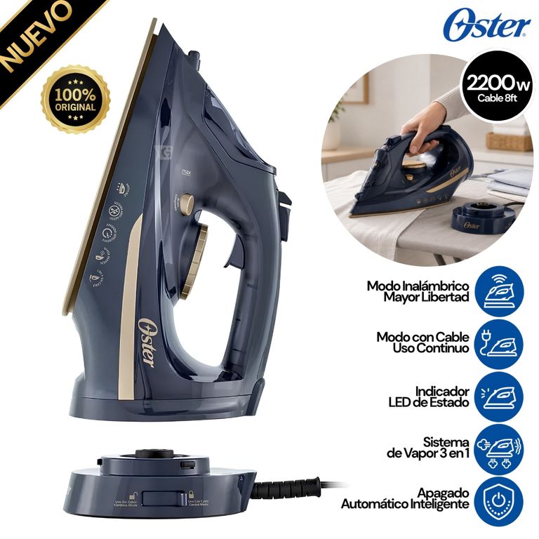 Plancha de vapor inalámbrica Oster® 2 en 1 GCSTCC5000