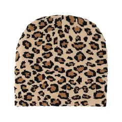 KAST PE - Beanie Ceñido Animal Print con estampado de Leopardo