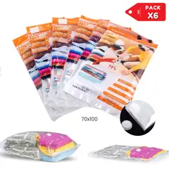 INSPIRA MARKET - Bolsa al vacío 70x100 Pack x6