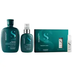 Alfaparf Milano - Shampoo Sin Sal 250ml + Spray + Ampollas Alfaparf Reconstruction