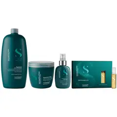 ALFAPARF MILANO - Shampoo 1000ml+ Mascarilla+ Spray+ Ampolla SOS Alfaparf Reconstruction