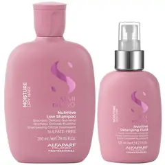 ALFAPARF MILANO - Shampoo Nutritivo Sin Sal 250ml + Spray Desenredante Alfaparf Moisture