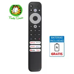 GENERICO - Control remoto genérico para TV inteligente TCL RC902V Pilas