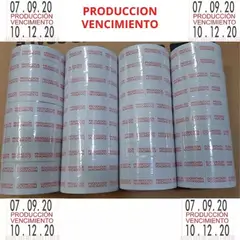 GENERICO - 5000 Etiquetas Producción Vencimiento Para Mx6600