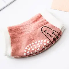 GENERICO - RODILLERA PARA BEBE 1 PACK X 3 PARES ROSADO, ROSADO Y VERDE