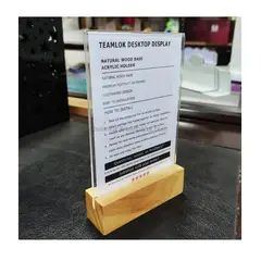 OEM - Portamenu de Acrilico A6 - Portafolleto - Portapapel