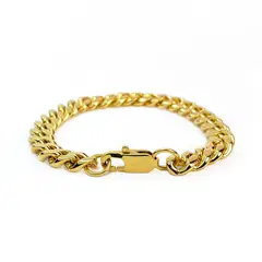 CLOCK PERU - Brazalete de Hombre en Acero Inoxidable Dorado BRA-10