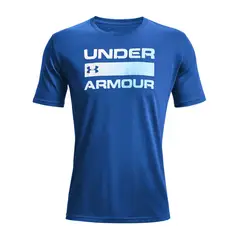UNDER ARMOUR - Polo Hombre Team Issue Wordmark Azul - 1329582-899.