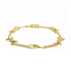 CLOCK PERU - Brazalete de Hombre en Acero Inoxidable Dorado BRA-16