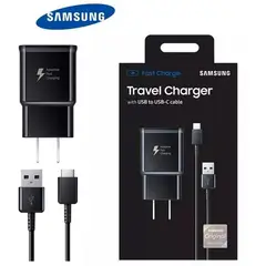 SAMSUNG - Cargador Original Tipo C Fast Charger note 10 Plus - negro
