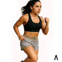 AGO ACTIVEWEAR - Short con pantaloneta camuflado Gray