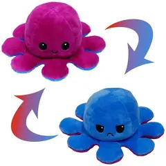 GENERICO - Pulpo Reversible De Moda Feliz O Enojado