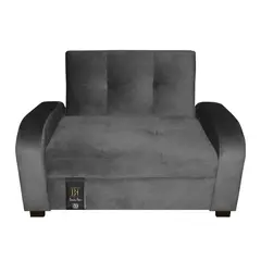 BARAKA HOME - Sofá Cama Oakland 2 Plz - Gris Oscuro