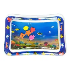 GENERICO - Colchoneta inflable de agua para bebés y niños pequeños centro de actividades de ocio perfecto para el crecimiento de la estimulación de tu bebé