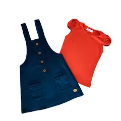 VALU MODA INFANTIL - Jumper y Polo Ocre para niña