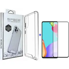 CASE - Space Drop Más Vidrio 11D para Samsung A52 - Transparente