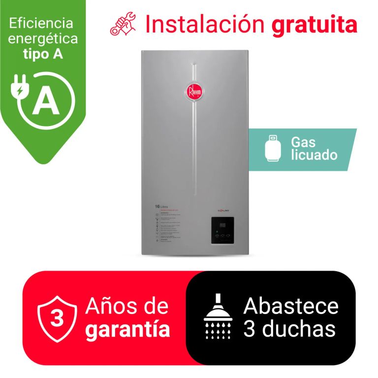 TERMA A GAS 16 L GLP TIRO NATURAL