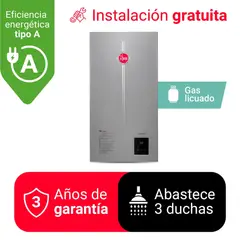 Rheem - TERMA A GAS 16 L GLP TIRO NATURAL