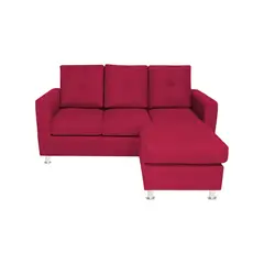 BARAKA HOME - Seccional Intercambiable Lyon 3 Cuerpos - Rojo