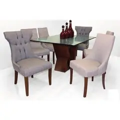 DMUEBLES - Juego De Comedor 6 Sillas Vanessa