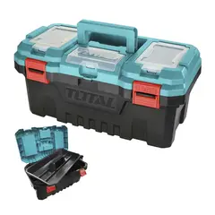 TOTAL TOOLS - CAJA ORGANIZADORA PORTA HERRAMIENTA PLASTICA 20 PULG TOTAL