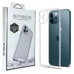 FUNDAANTIGOLPES - Case Space con Protector de Cámara iPhone 12 Pro - Transparente