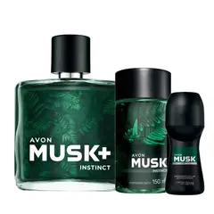 AVON - Musk Instinct Fragancia de Hombre con Deo y Refresh