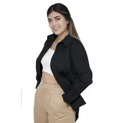 PEYITO - Camisa Popelina Manga Larga Mujer