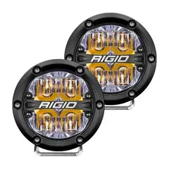RIGID - FAROS REDONDOS DRIVE BACKLIHGT AMBAR / LUZ BLANCA / 2 LUCES.