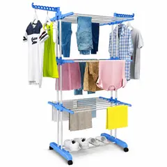 MINARI - Tendedero Colgador Organizador de Ropa Plegable 4 Niveles 50T