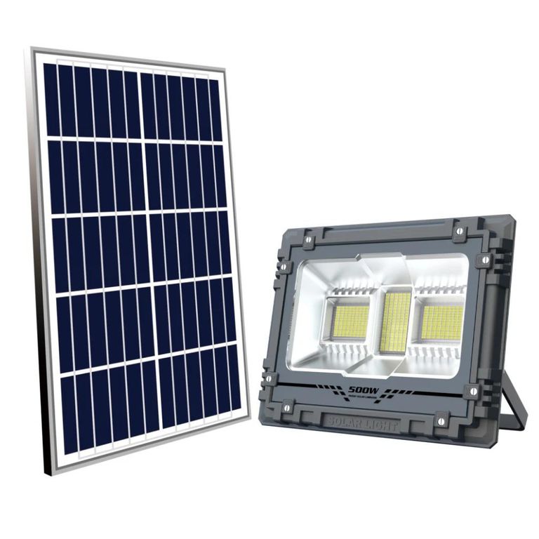 REFLECTOR 500W RECARGABLE CON ENERGIA SOLAR