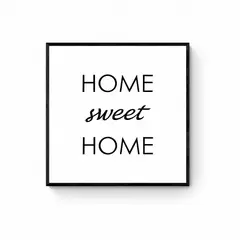 DECO DESIGN - Cuadro Sweet Home 50X50Cm