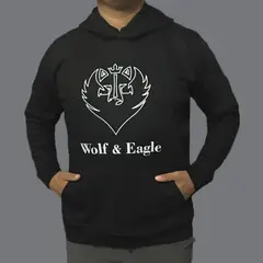 WOLF & EAGLE - Polera Wolf Eagle Estampado Negro