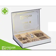 FACUSA - Juego De Cubiertos X24 Acero Inoxidable Caja De Regalo