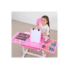 GENERICO - Kit de Arte y Dibujo de 208 Pzs - Rosado