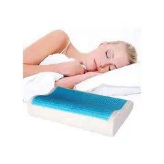 GENERICO - Almohada ortopédica visco-elástica con gel funda