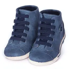 KLIN - Zapatos para Bebe Tipo botas con Pasadores Azul Acero KLIN.