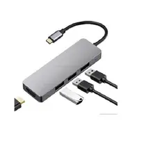 GENERICO - ADAPTADOR 4 en 1 Tipo C Hub USB 3.0
